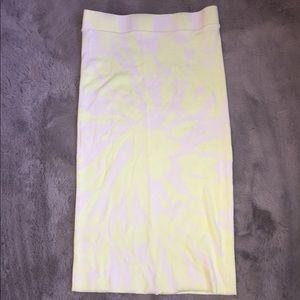 NSF neon green and white skirt